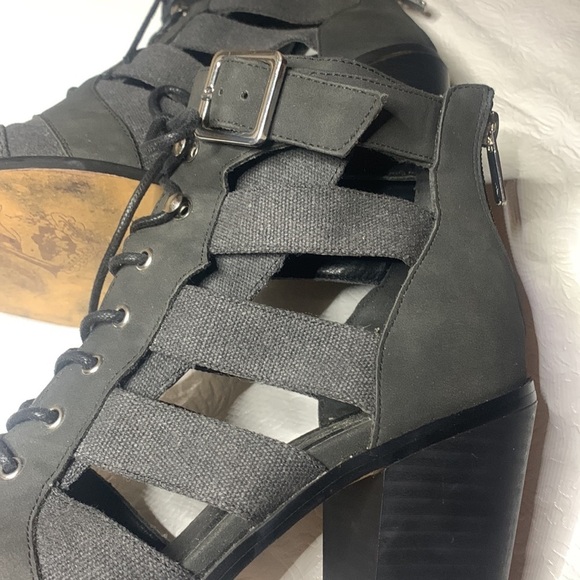 Free People Cameilla Vegan Lace-Up‎ Cut-Out Boots - Picture 9 of 11